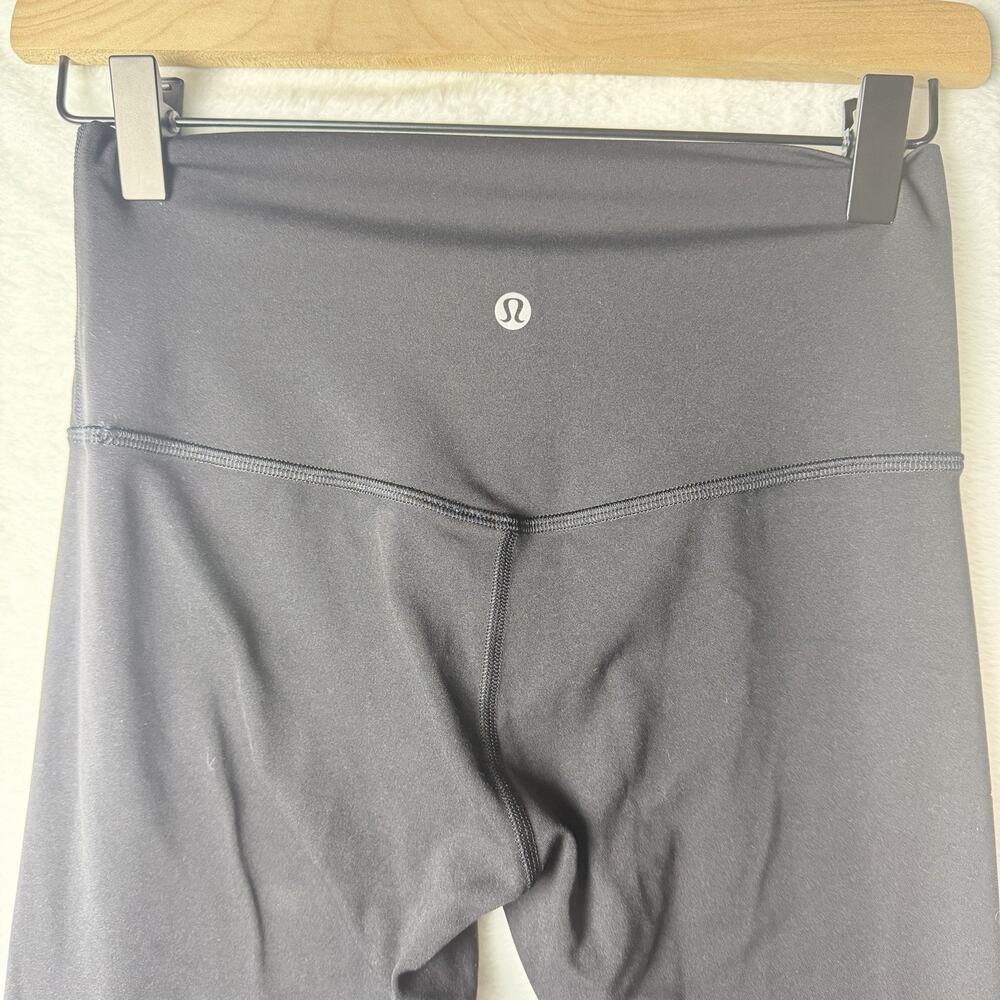 Lululemon Align Crop 21” Black *Cool Activewear Leggings Womens Size 6 - Picture 4 of 8